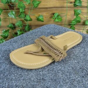 Volcom Women  Flip Flop Brown Synthetic Sz 6 Medium Gently‎ Used 2025